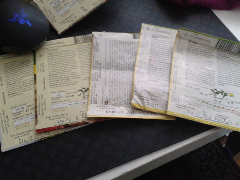 10 mars utgångna fröer