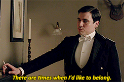 There are times when I'd like to belong.